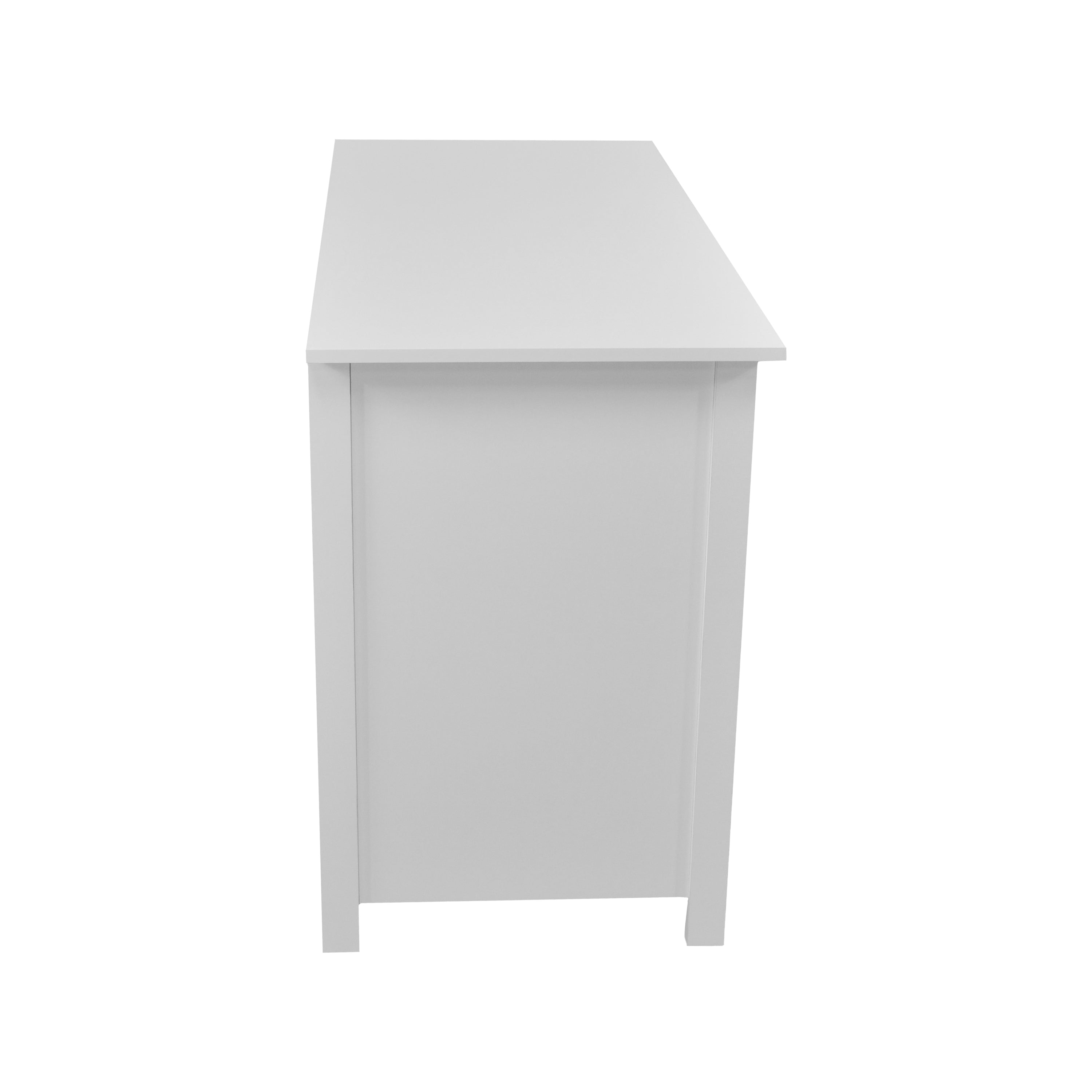 Techni Mobili Contemporary Desk with 3 Storage Drawers, White