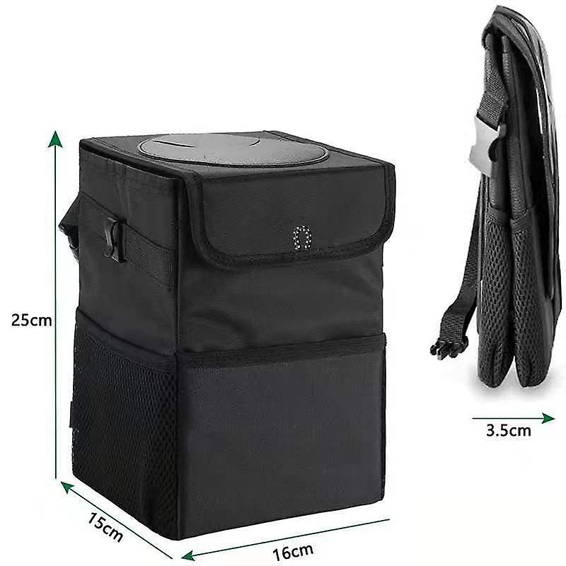 Foldable Waterproof Trash Box Car Interior Organizer Multifunctional Storage Bag Hanging Garbage Bin Litter Can Auto Accessories