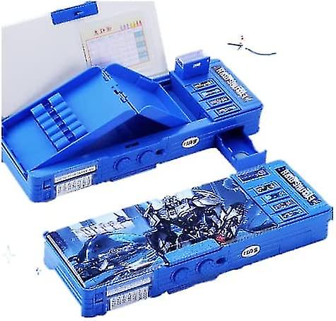 Born Pretty Multifunction (transformer) Pencil Box With Combination Lock For Gift， School Organizer， Large Capacity Pencil Box.1 Click Pop Up Storage