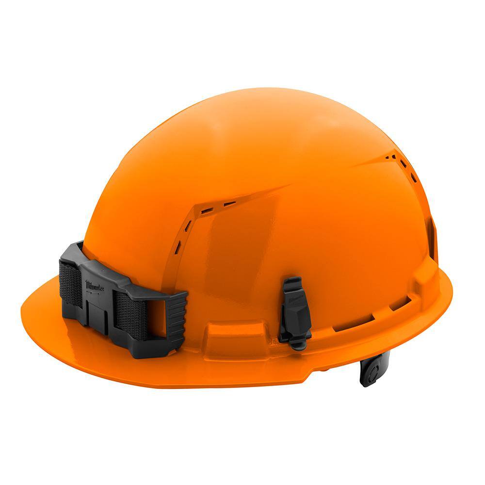 MW BOLT Orange Type 1 Class C Front Brim Vented Hard Hat with 6 Point Ratcheting Suspension 48-73-1232