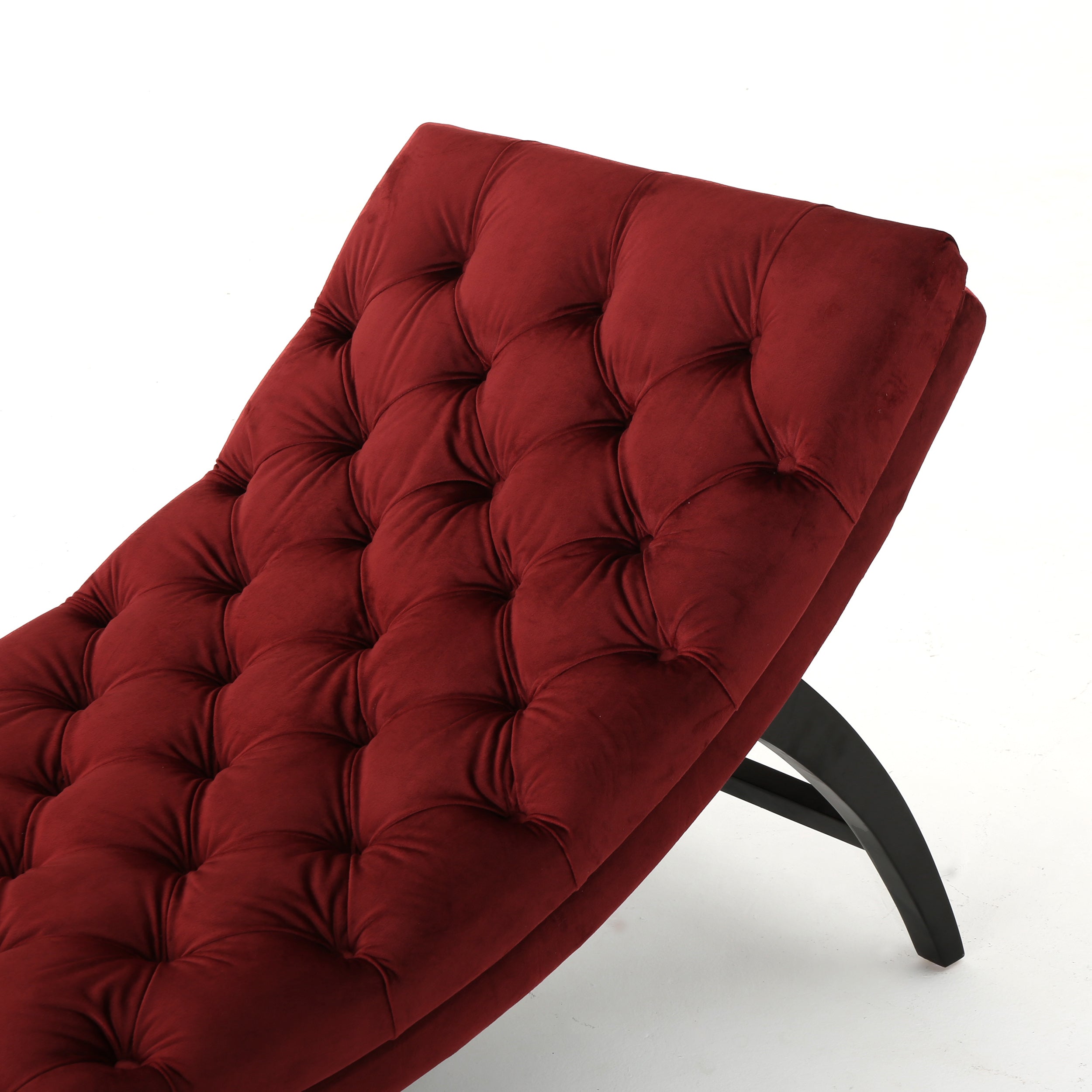 Grasby Tufted New Velvet Chaise Lounge