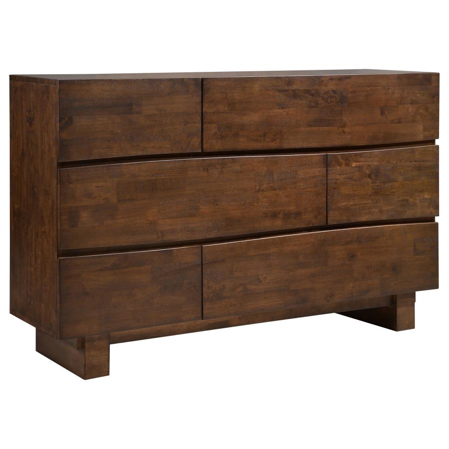 Genevieve 2-drawer Rectangular Nightstand Dark Brown