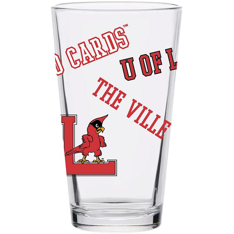 Louisville Cardinals 16oz. Medley Vintage Pint Glass