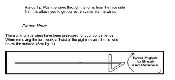 Stegmeier CFA001 Tie Wire Side Kit   Sold