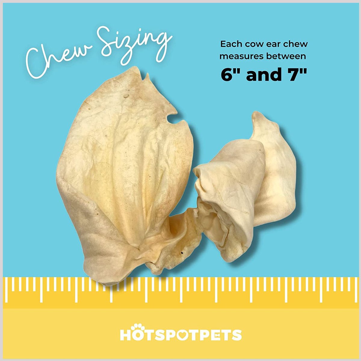 HOTSPOT PETS Cow Ears Dog Chew Treats