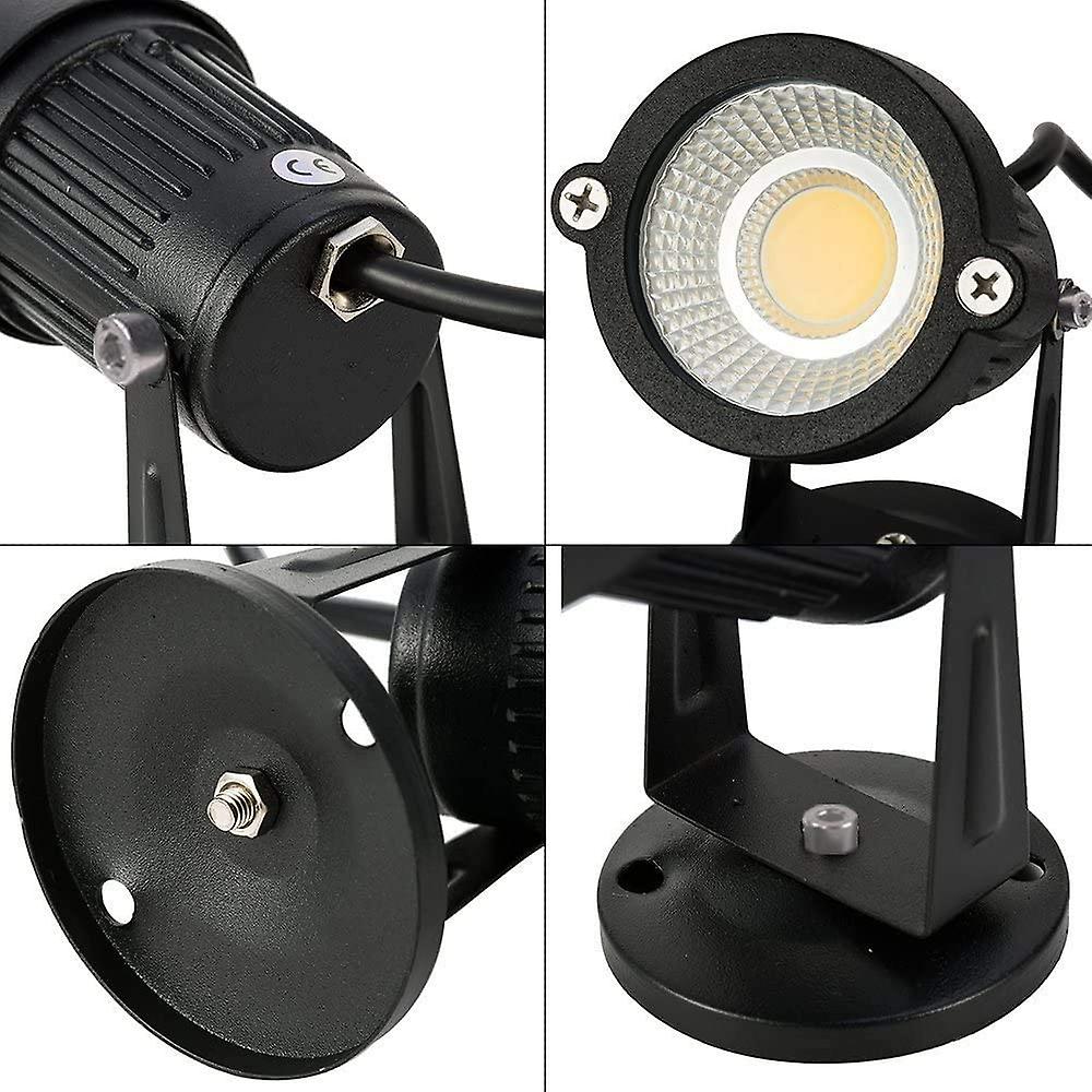 1pcs Cob Led 5w 220v Spotlight Adjustable Garden Patio Lights，4000k，warm White