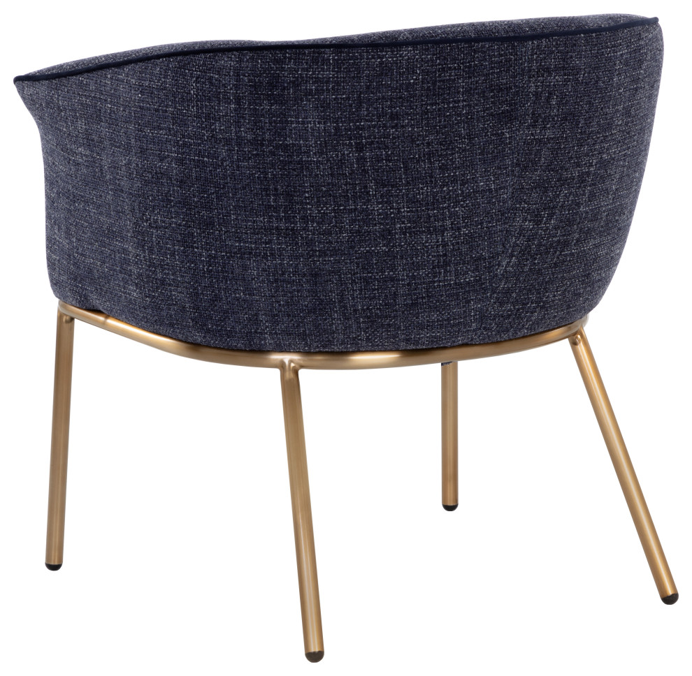 Nadine Lounge Chair Chacha Navy   Contemporary   Armchairs And Accent Chairs   by Sunpan Modern Home  Houzz