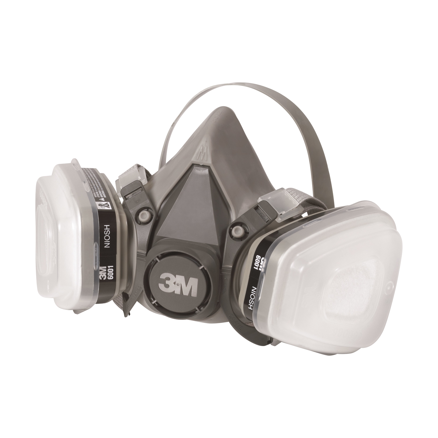 3M P95 Paint Project Half Face Respirator Valved Gray M 1 pc