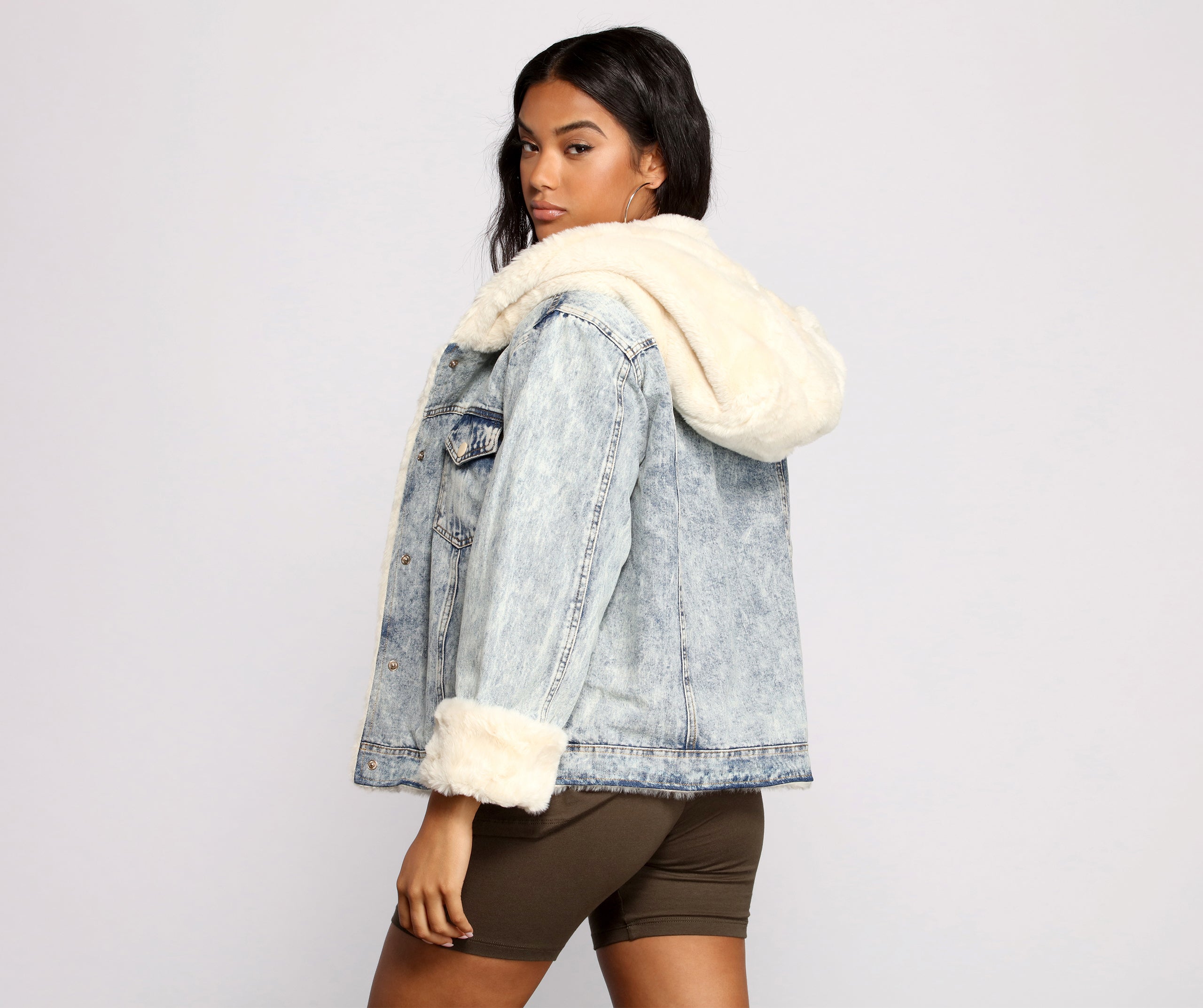 Faux-Ever Stylin' Denim Jacket