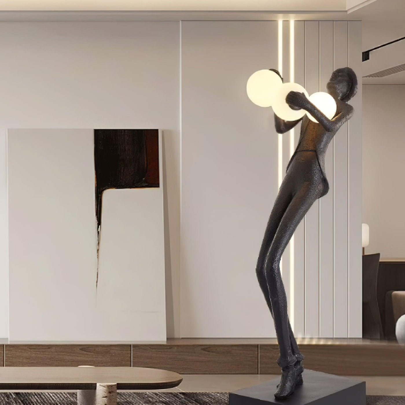 Gentleman Sculpture Floor Lamp