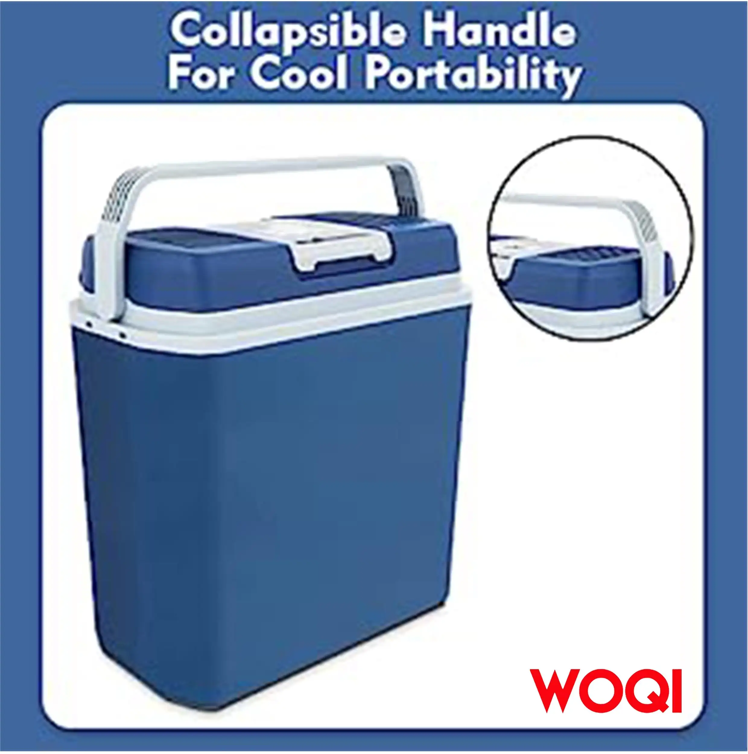 WOQI electric cooler and heater  portable thermoelectric  refrigerator  for camping  travel  and picnics