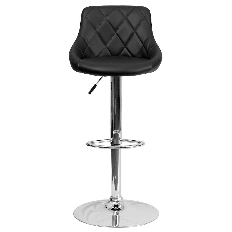 Flash Furniture Quilted Adjustable Height Bar Stool