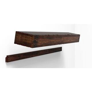 northbeam 72 in. Distressed Fireplace Wall Cap Shelf Mantel SLF0230115010