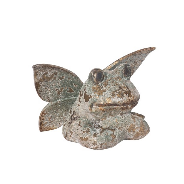 Transpac Resin 5 25 In Gray Spring Enchanted Frog Decor