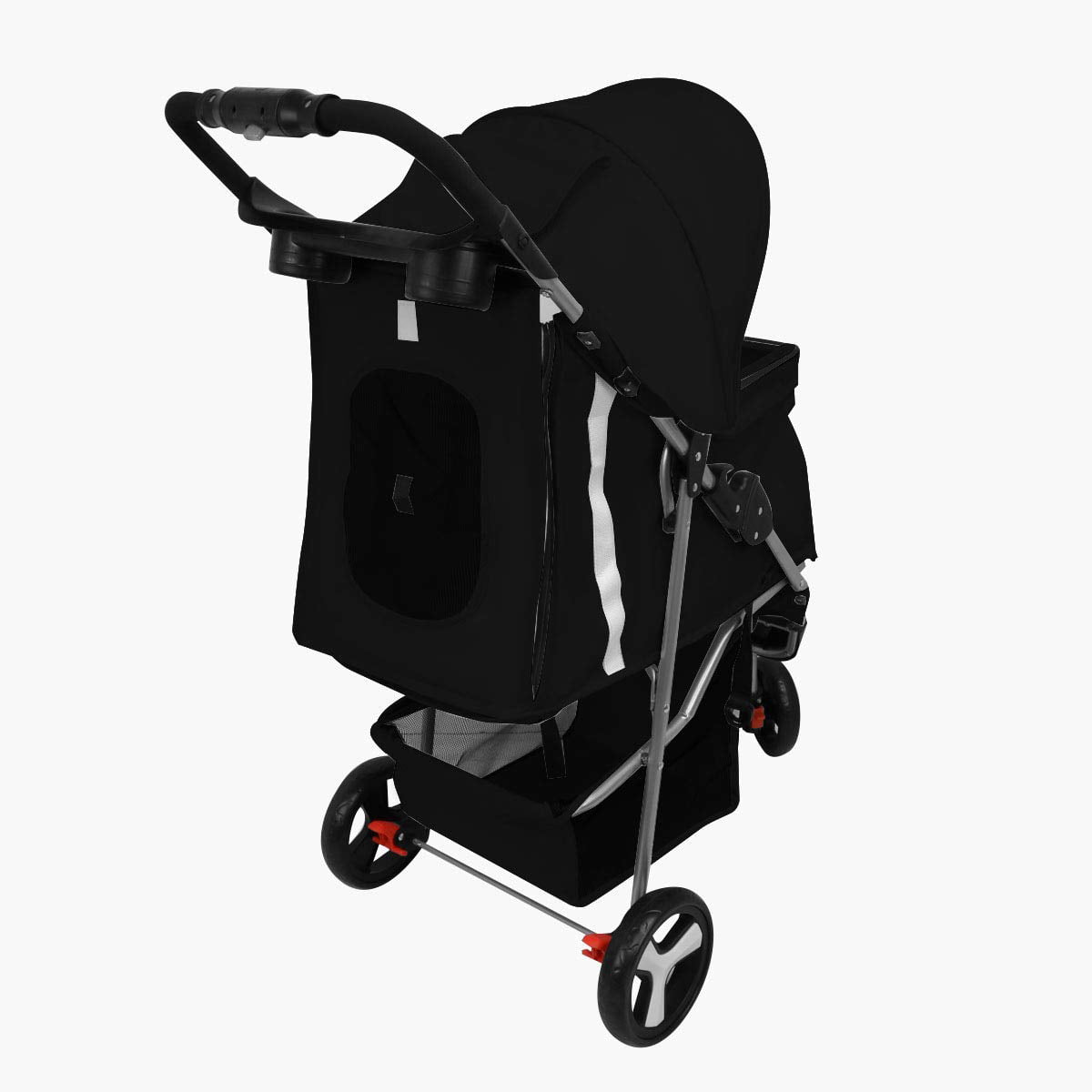 Magshion Premium Folding Dog Stroller， Black