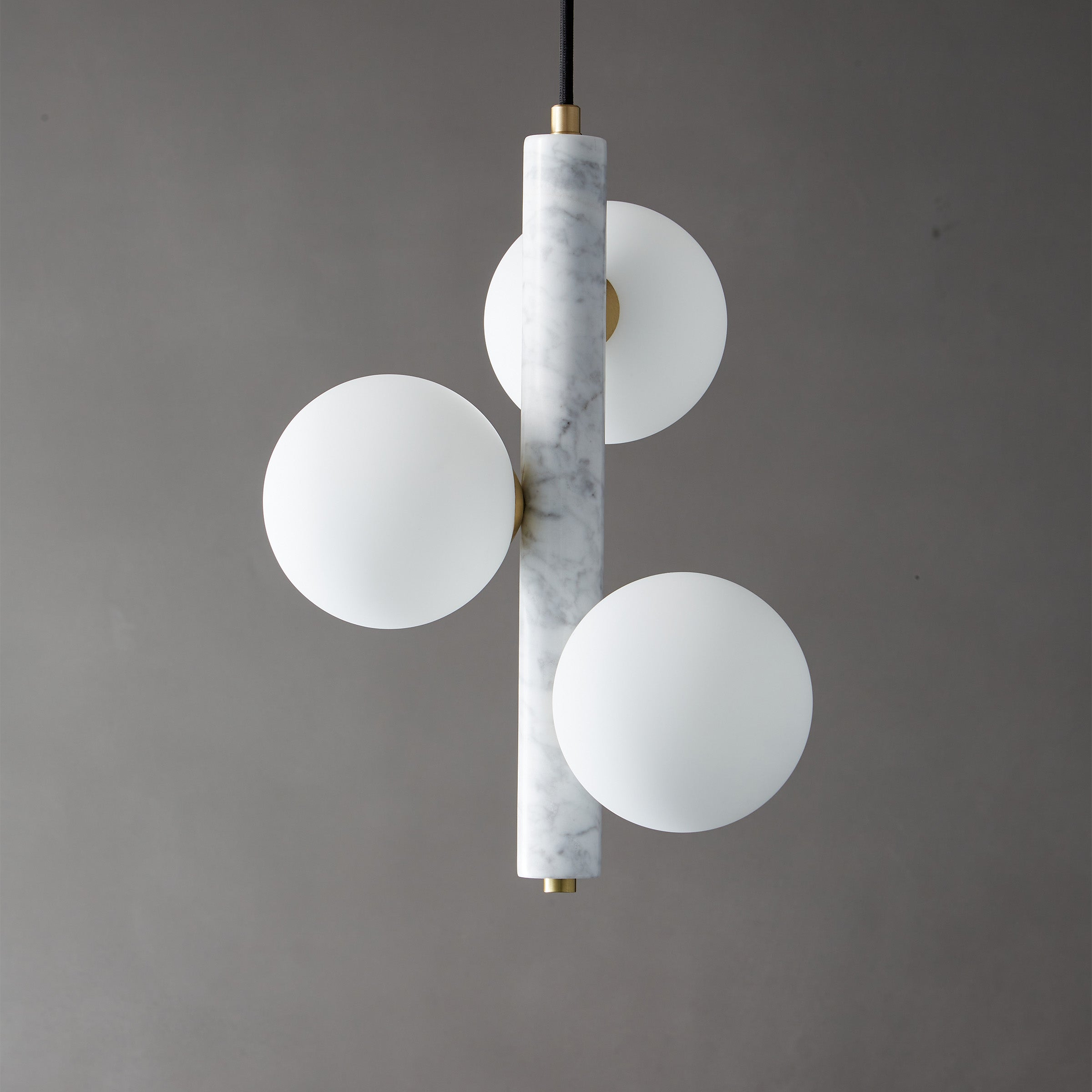 White Marble Pendant Lamp 7702-3-We