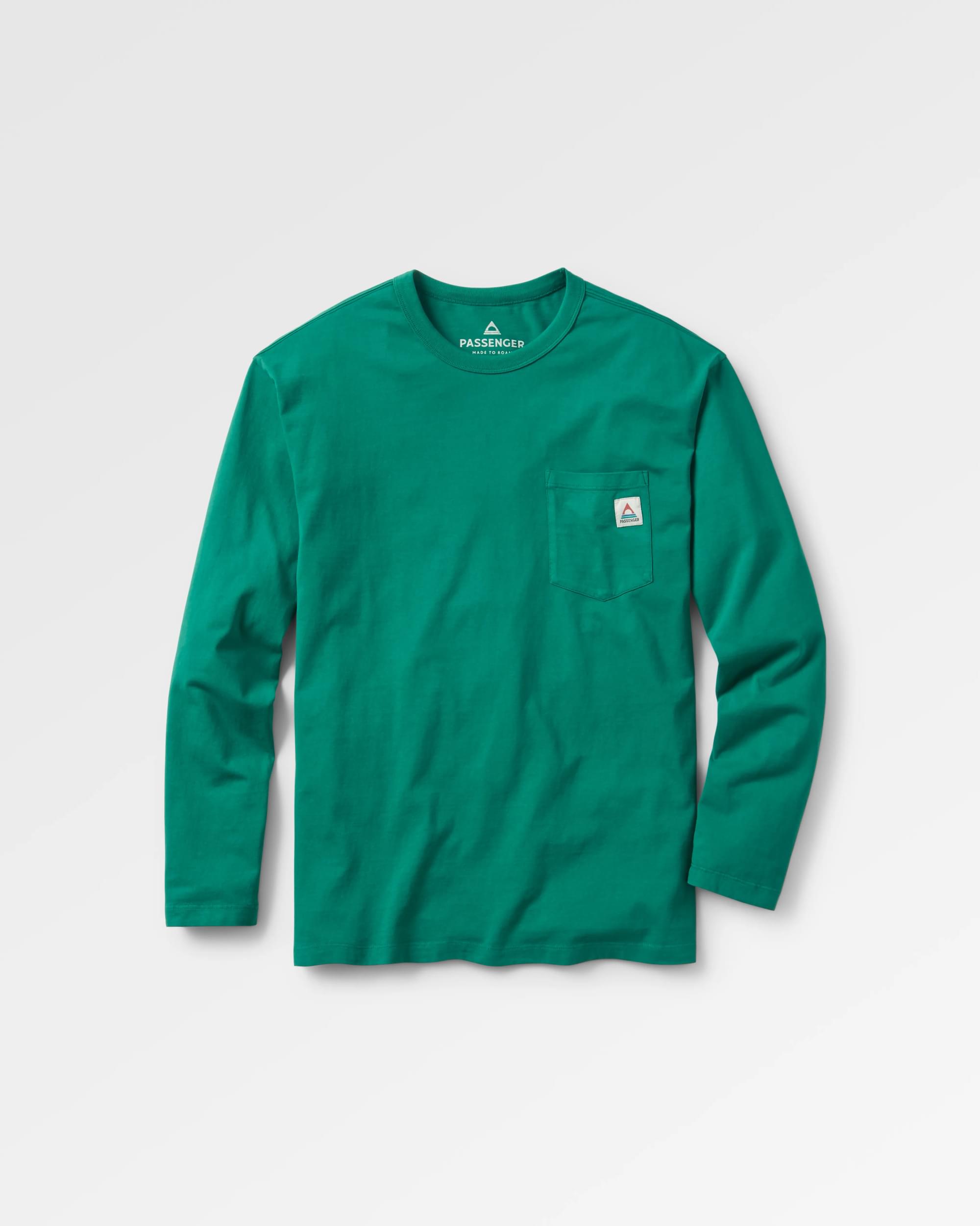 Heritage Recycled Relaxed Fit LS T-Shirt - Forest Green