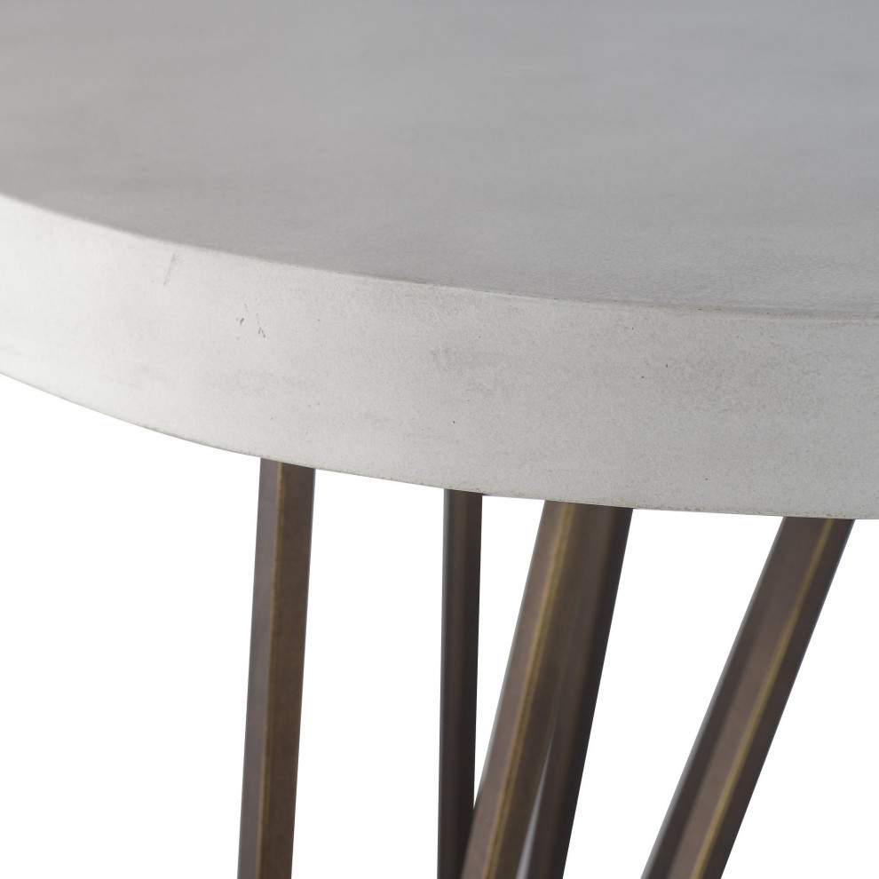 Dutch Side Table 26 quotDiameter   Transitional   Side Tables And End Tables   by AED Luxury Home Decor  Houzz