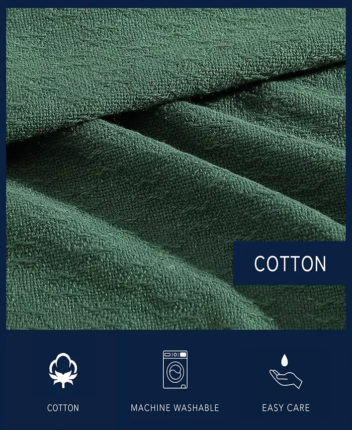 Nautica Ripple Cove Cotton Reversible Blanket， Twin