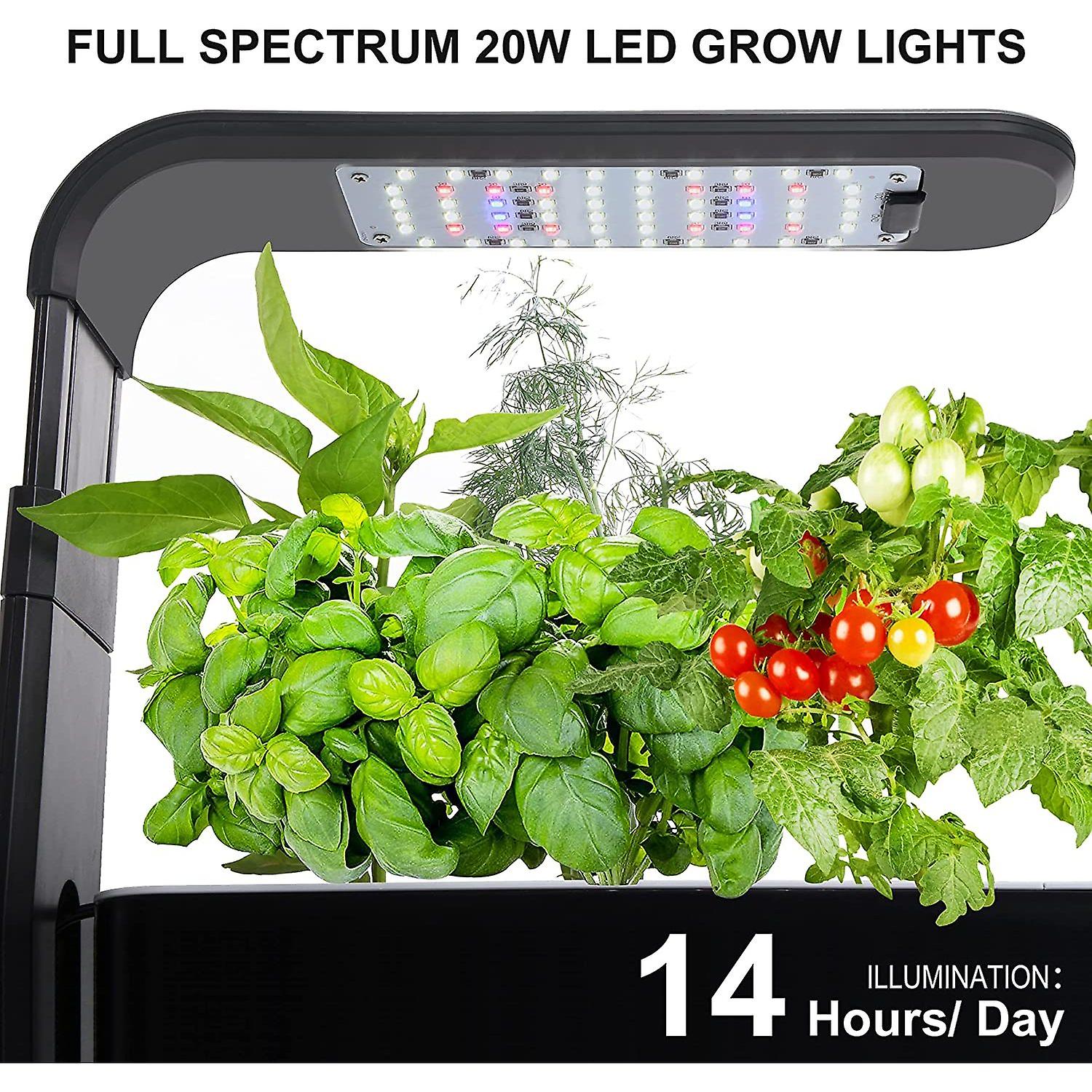 Hydroponics Growing System 20w Indoor Garden With Led Grow Light 60led Hydroponic Garden 3pods Full Spectrum With Automatic Timer Hydrogarden For Home