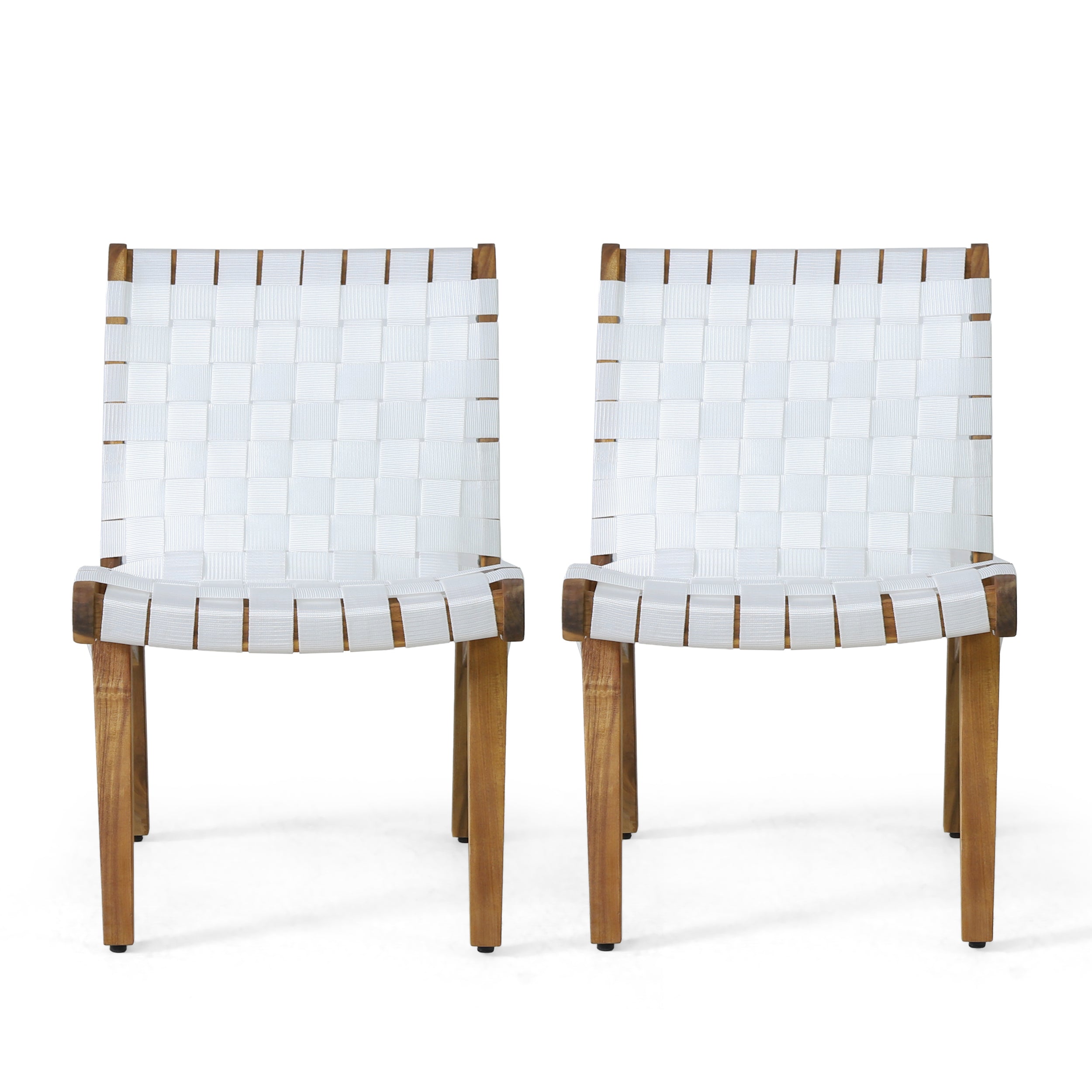 Ocilla Outdoor Rope Weave Lounge Chair, Set of 2