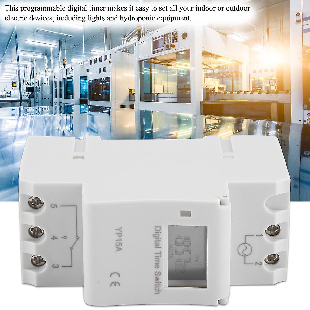 16a Digital Lcd Power Timer Programmable Relay Time Switch (ac220v)