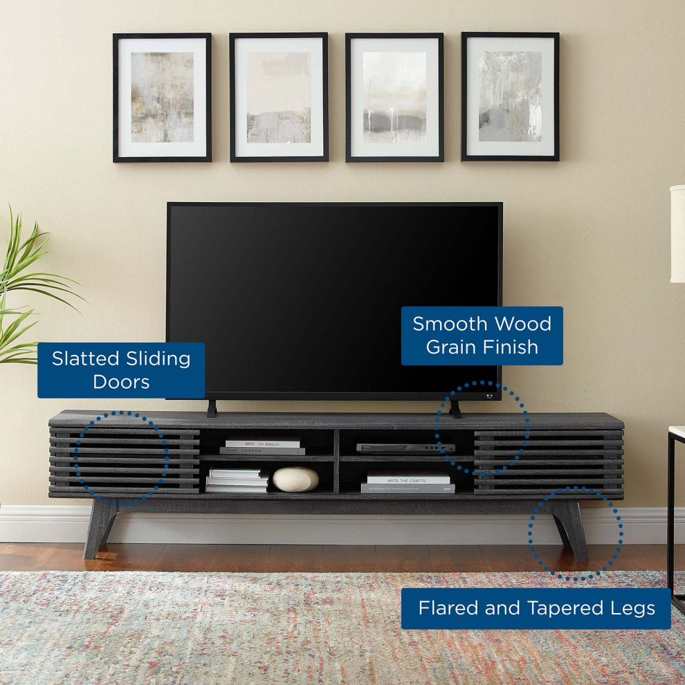 Render 70 quotEntertainment Center TV Stand   Midcentury   Entertainment Centers And Tv Stands   by Modway  Houzz