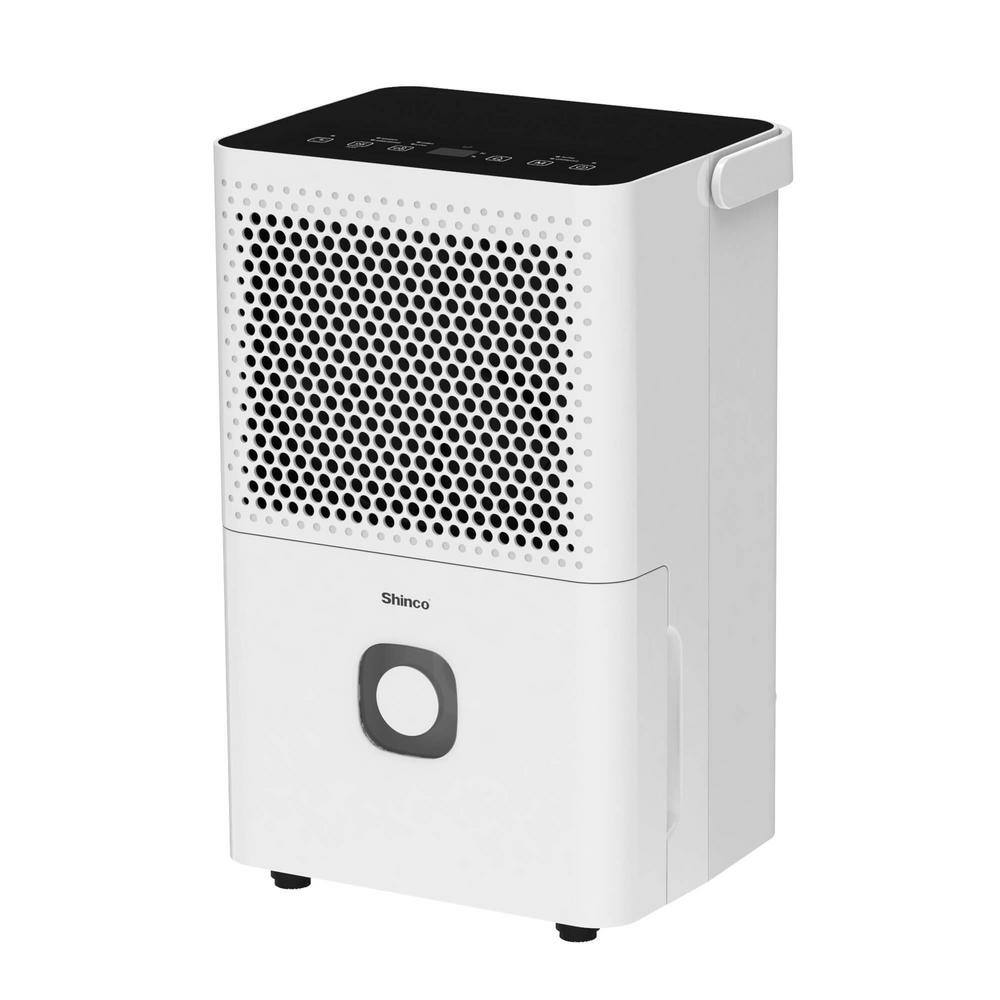 Shinco 30 pt. 1500 sq.ft. Dehumidifier in White with Auto Defrost Quietly Remove Moisture Activated Carbon Filter Timer JSXKRY071801