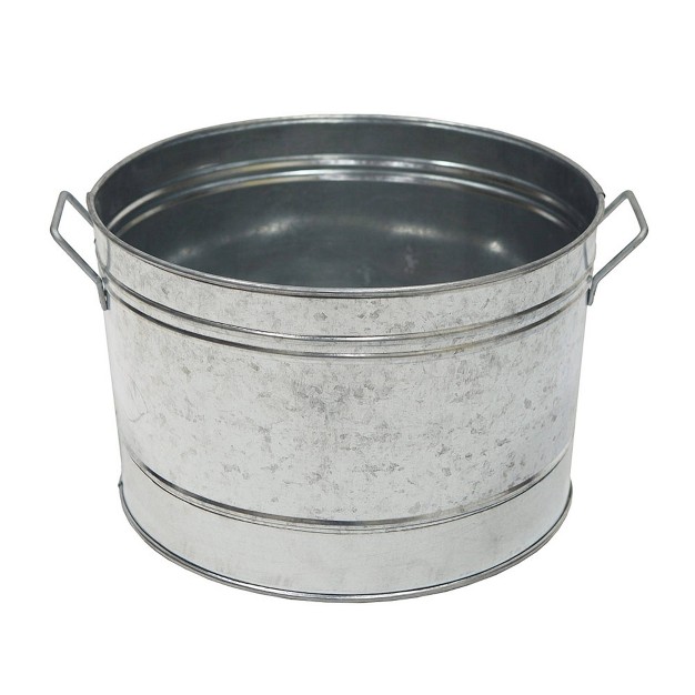 Achla Designs Rustic Tub With Two Side Handles Steel