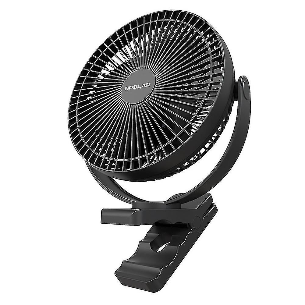 Opolar Portable Fan 10000mah Rechargeable Usb Desk Fan Small Mini Quiet Desktop Fan Compatible Office Home Bedroom，strong Airflow，black