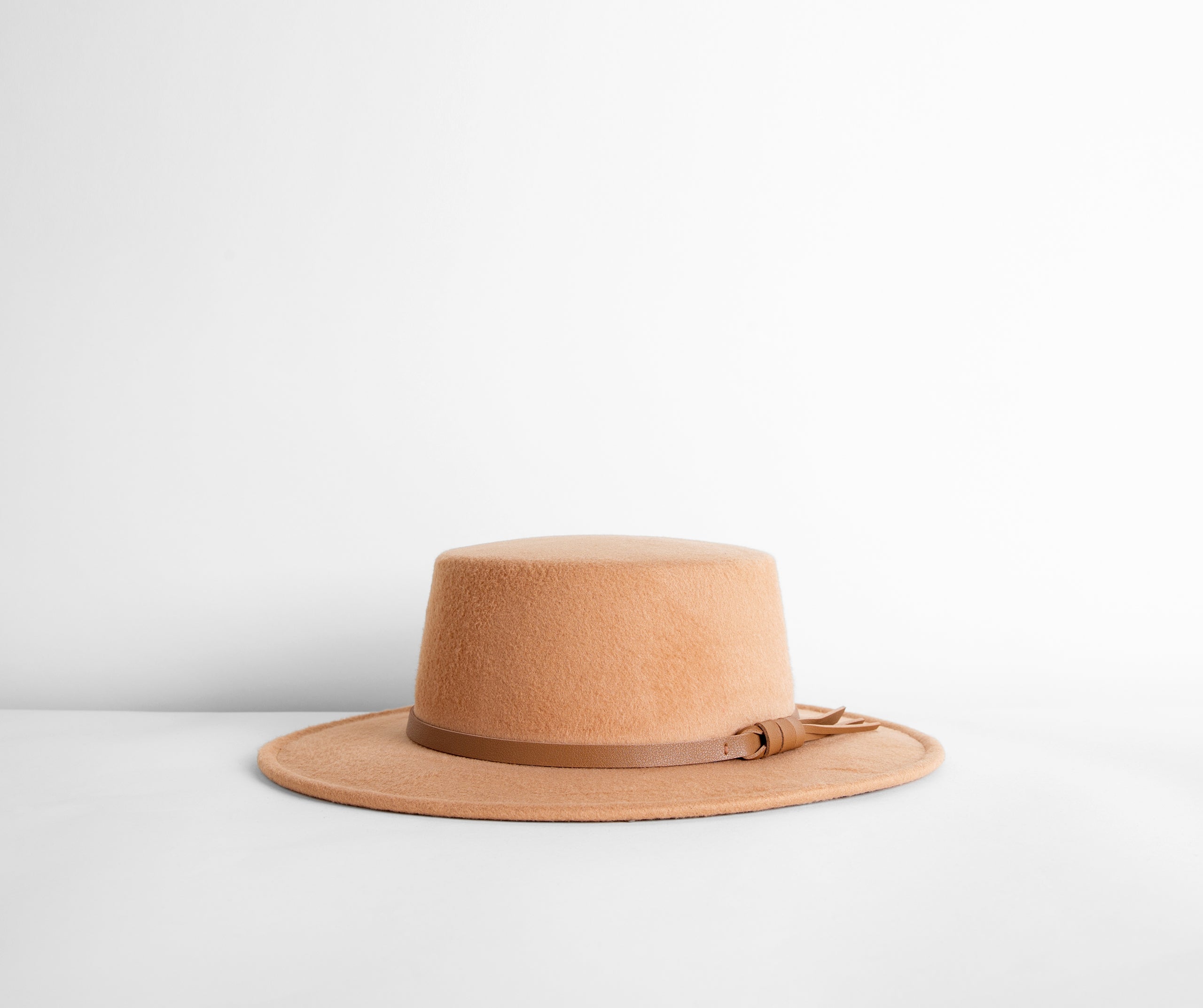 Belted Boater Hat