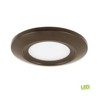 Progress Lighting 5.5 in. Surface Mount Collection 12-Watt Antique Bronze Integrated LED Flush Mount P8108-20-30K