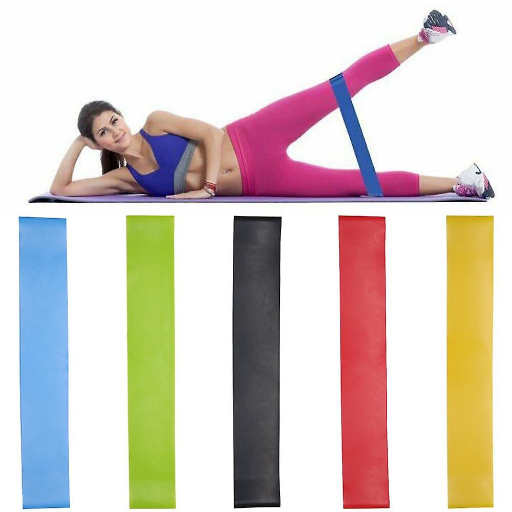 Set Of 5 Sizes Resistance Exercise Mini Bands Gym Strength Workout Fitness Booty