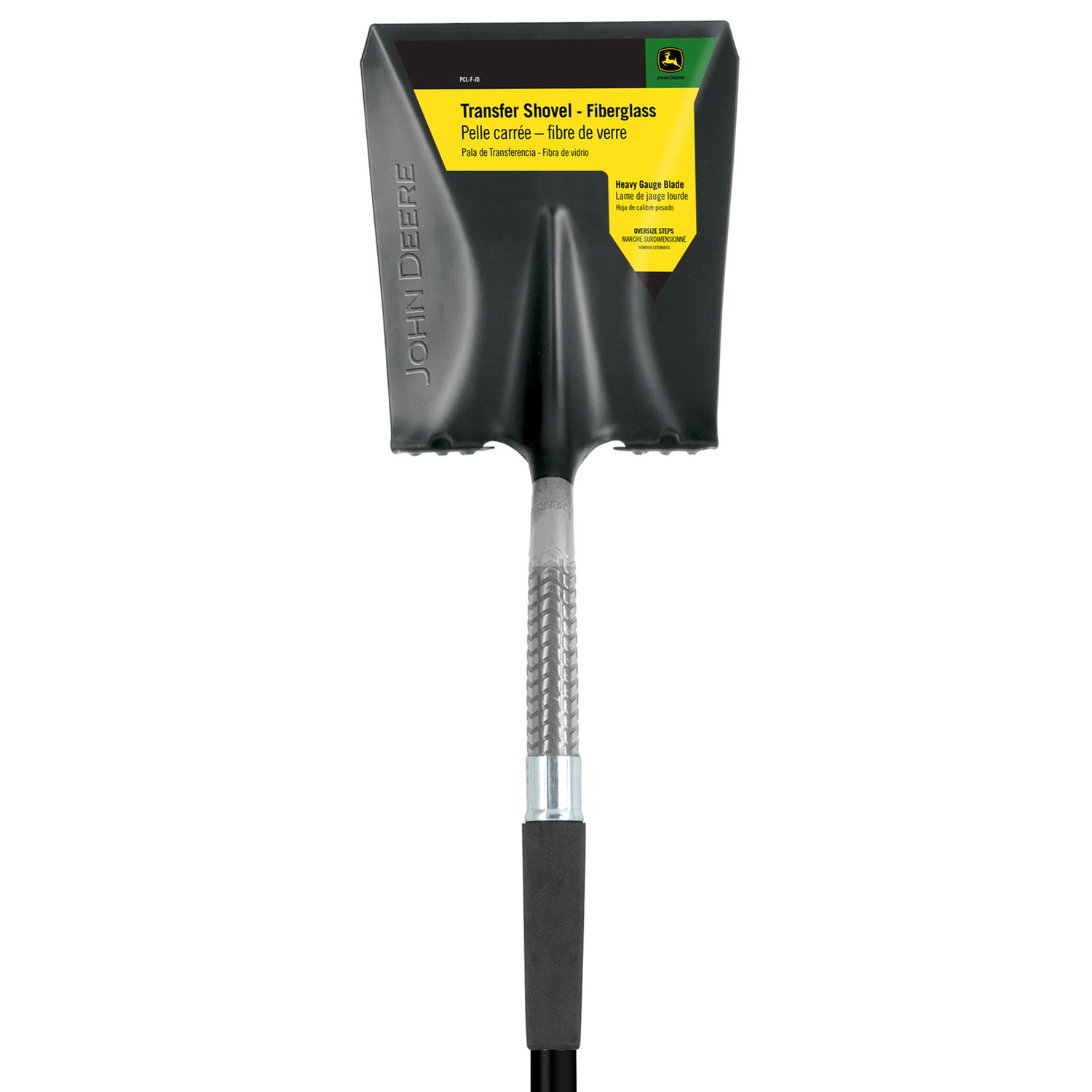 John Deere 59 in. Steel Square Transfer Shovel Fiberglass Handle