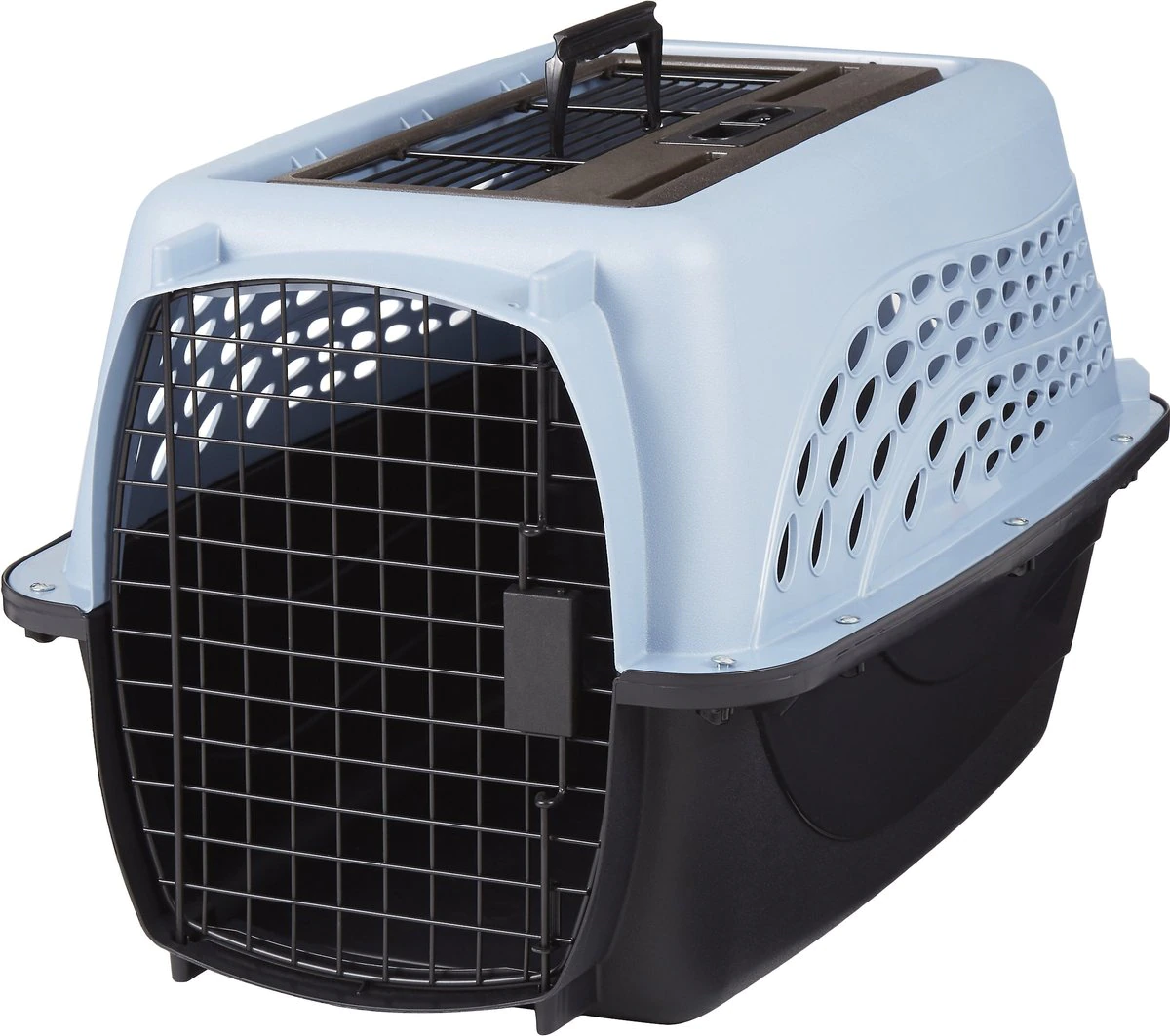 Petmate Two Door Pet Kennel for Pets up to 15 Pounds， Medium Blue