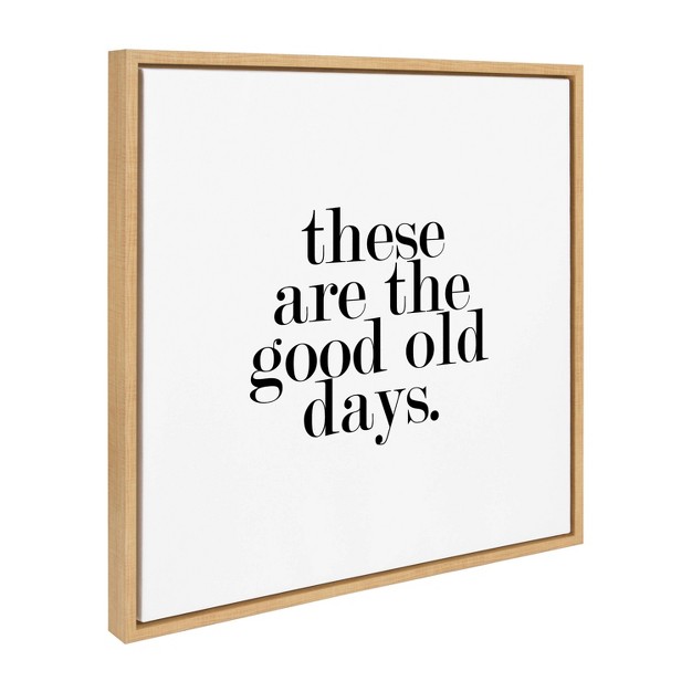 X 22 quot Sylvie Good Old Days Framed Canvas By Maggie Price Natural Kate amp Laurel All Things Decor