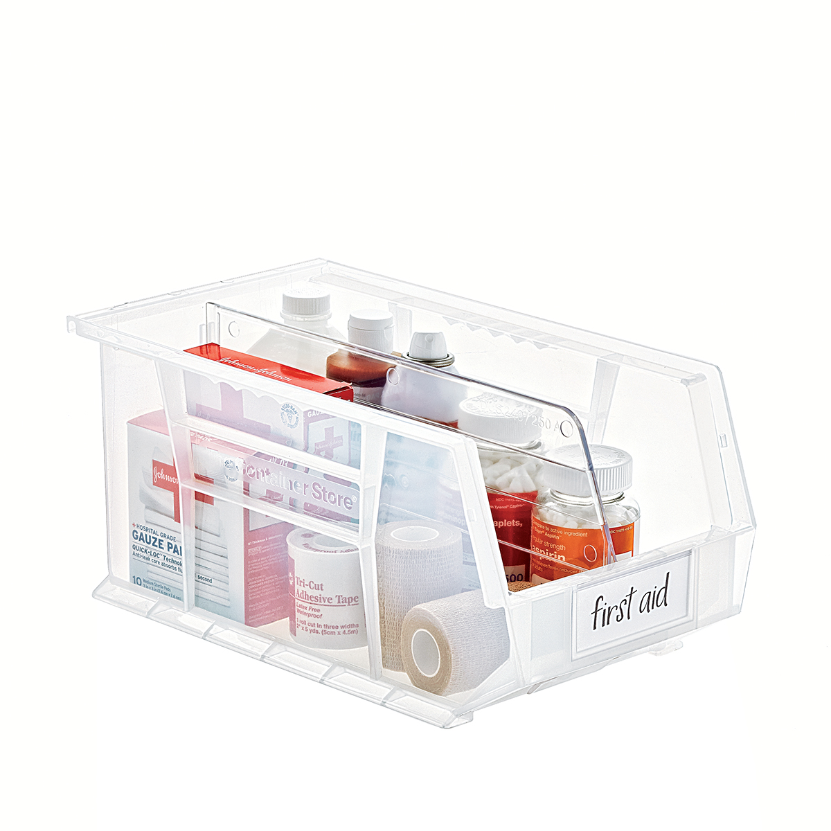 Utility Medium Stackable Plastic Bins