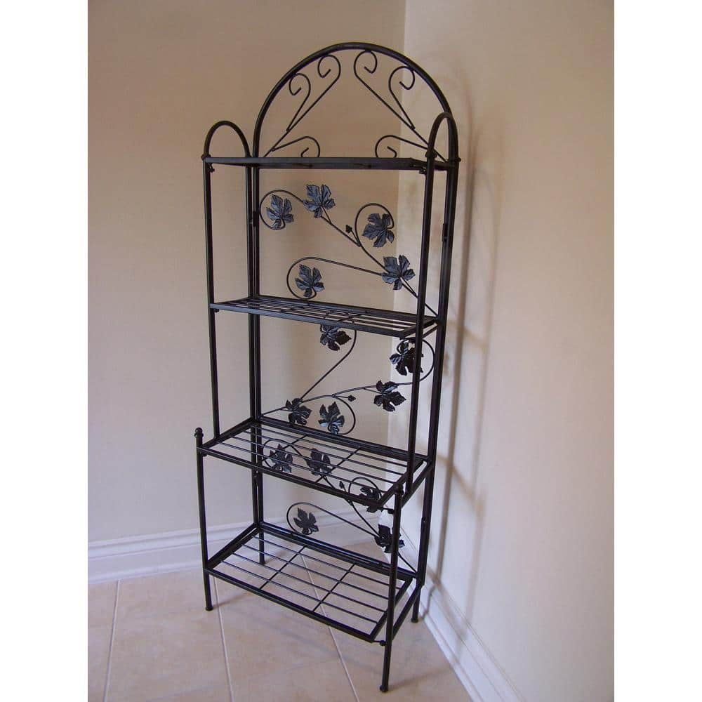 Oakland Living Bakers Rack Iron Sun Valley HD-5306-BK