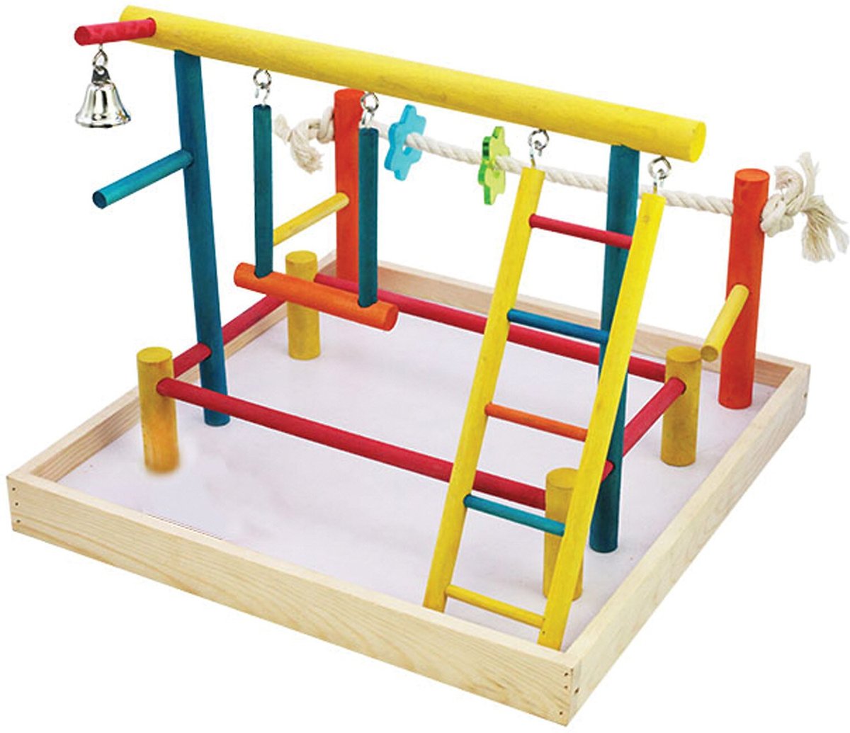 Penn-Plax Cockatiels and Medium Birds Wood Playpen