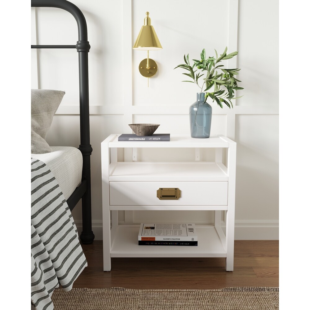 Finch Lockwood Side Table  White