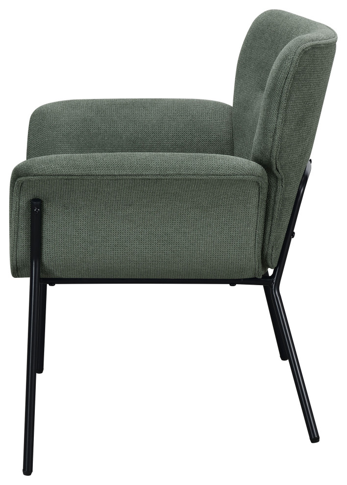 Davina Upholstered Flared Arms Accent Chair Ivy   Modern   Armchairs And Accent Chairs   by Modon  Houzz