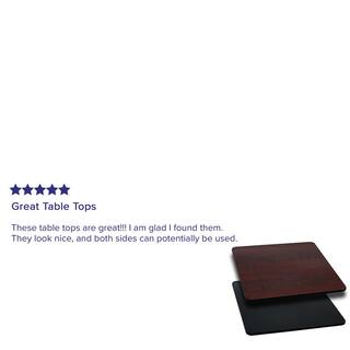 Carnegy Avenue BlackMahogany Square Table Top CGA-XU-2943-BL-HD