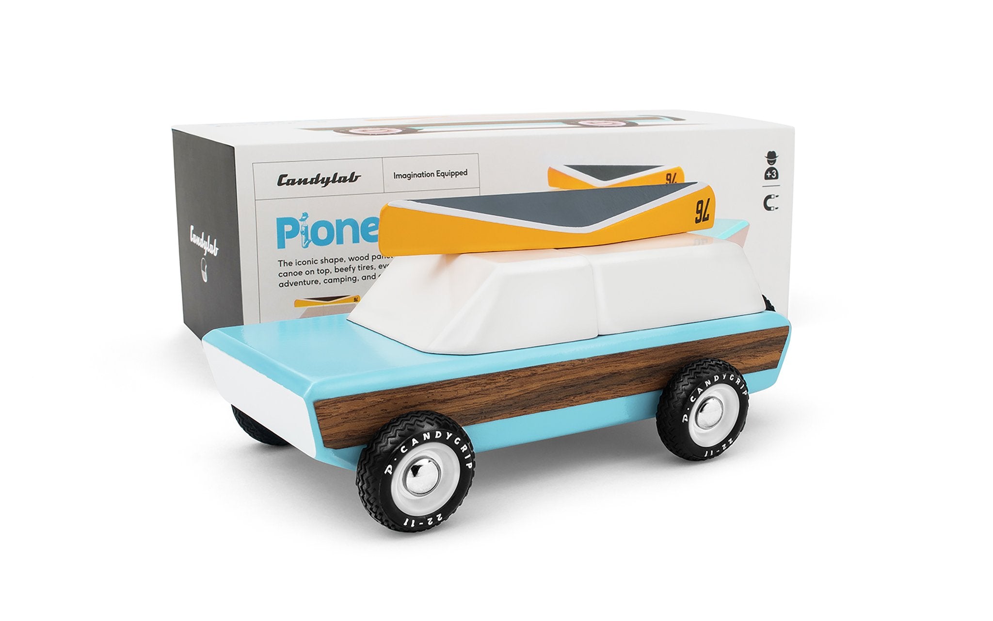 Pioneer Car with Magnetic Canoe by Candylab Toys