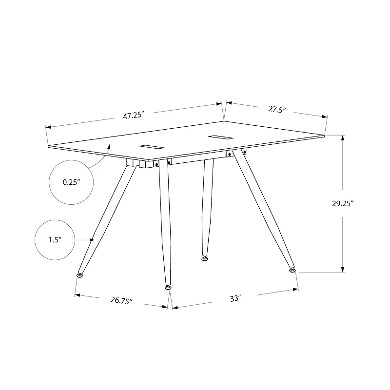 Monarch Contemporary Home Office Computer Desk