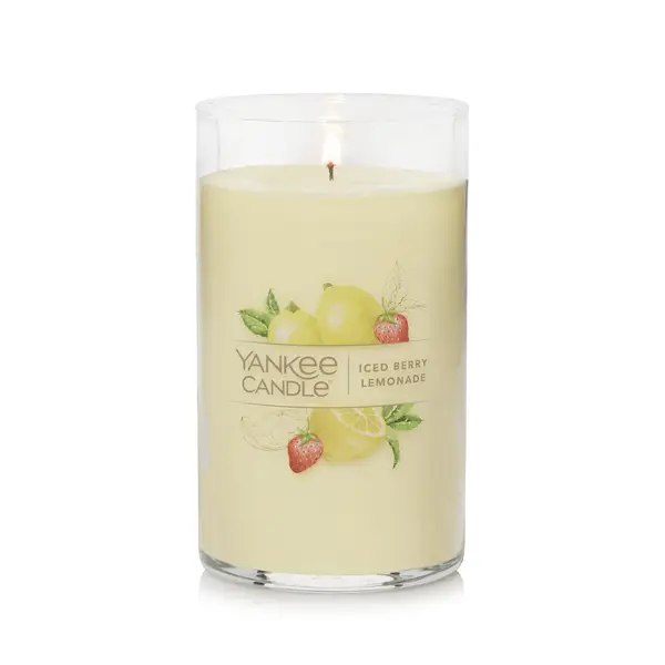 Yankee Candle Iced Berry Lemonade Signature Medium Pillar Candle