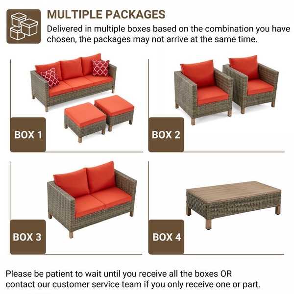 7 Piece Sectional Seating Group with Cushions