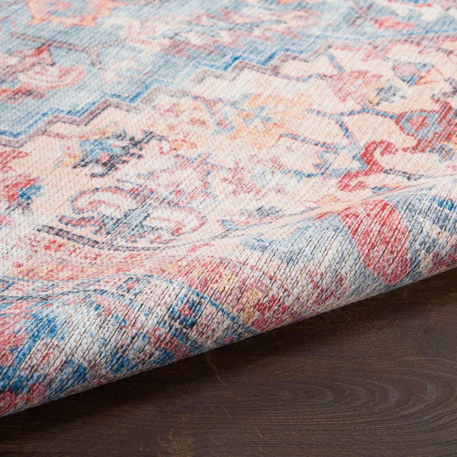 Machine Washable Series Blue/Multi Vintage Rug