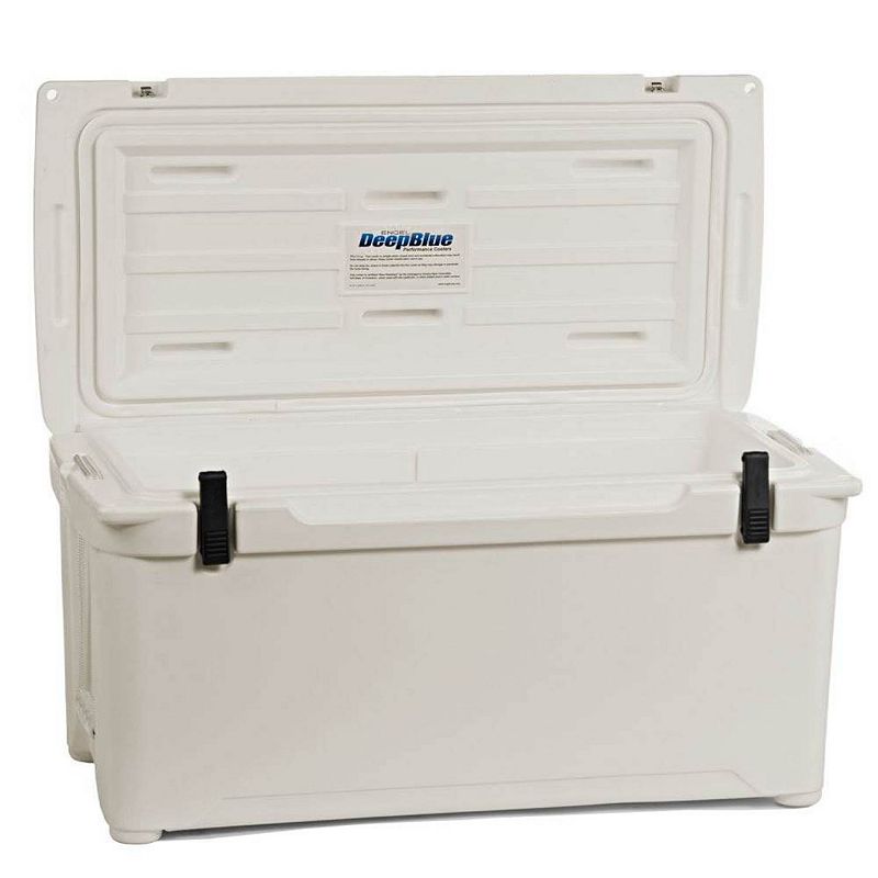 ENGEL 76 Quart 96 Can High Performance Roto Molded Cooler Chest， Coastal White