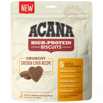 ACANA Crunchy Biscuits High-Protein Chicken Liver Recipe Dog Treats andndash; Pet Empire and Supplies