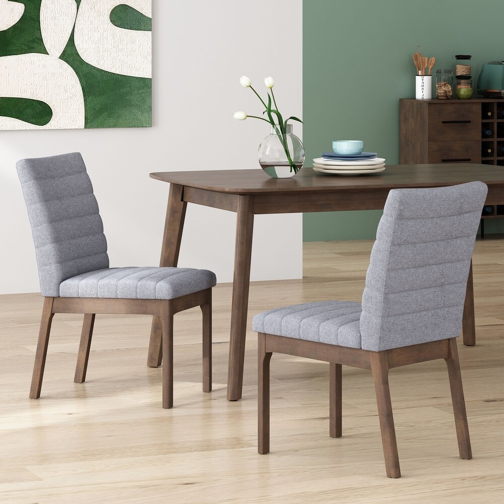 Lancer Channel Stitch Dining Chairs (Set of 2) by Christopher Knight Home